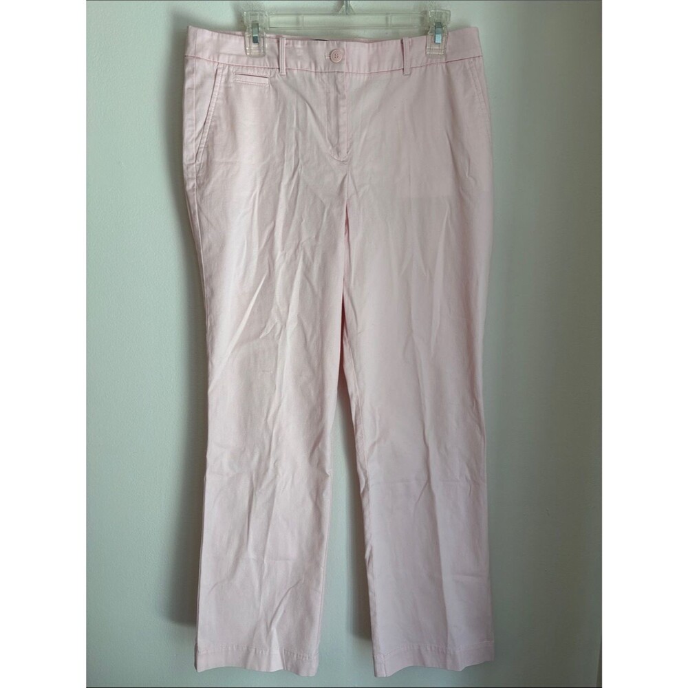 Talbots the perfect chino cotton Light Pink Straight Leg Women's Pants 10 NWT